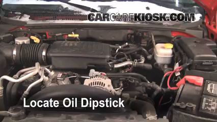 2005 Dodge Dakota SLT 4.7L V8 Crew Cab Pickup Oil Check Oil Level